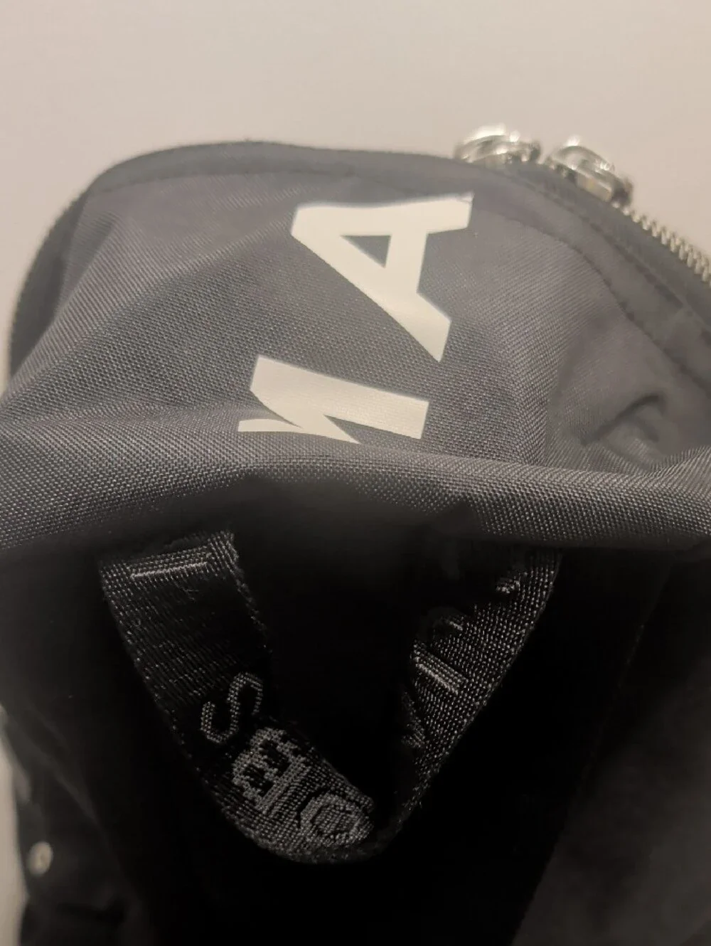 Marc Jacobs Black Backpack with White Logo